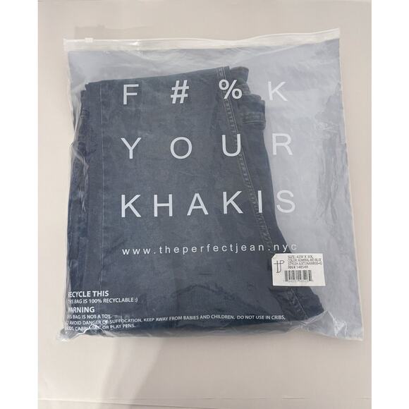 The Perfect Jean NYC OG Stretch Skinny Fit Denim Jeans Men 42x30 Admiral New - Picture 13 of 14